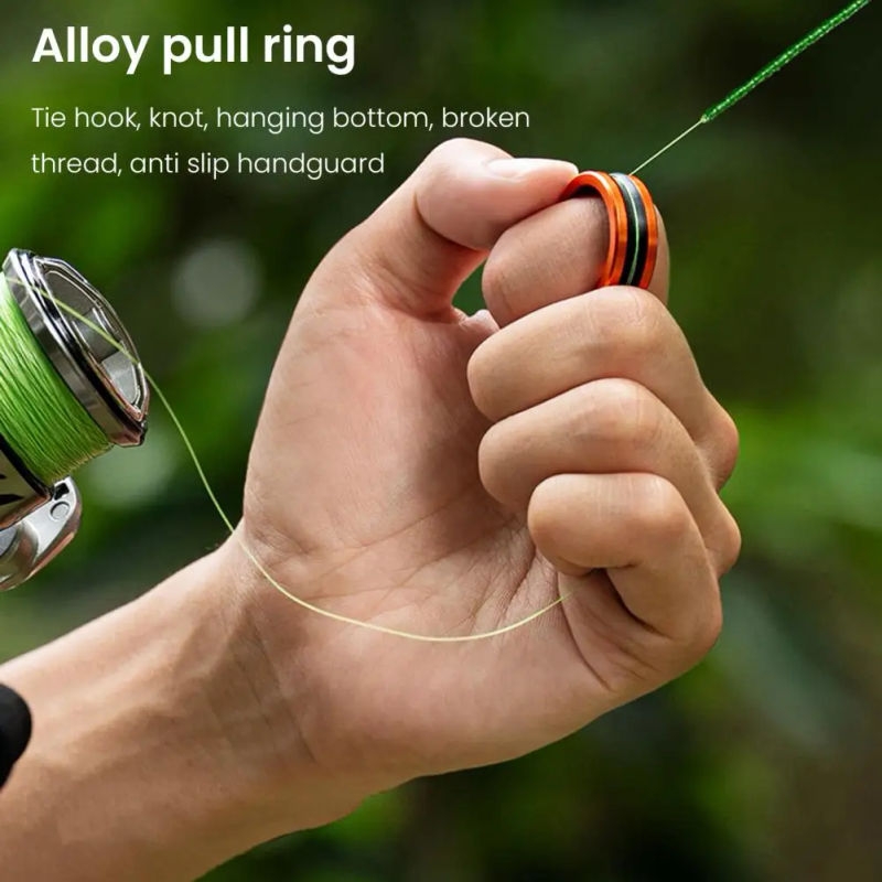 Description Picture 4 of item1/2Pcs Fishing Line Puller Anti-Slip Rubber Ring Durable Construction Compact Design Portable Line Pull Loop Fishing Accessories