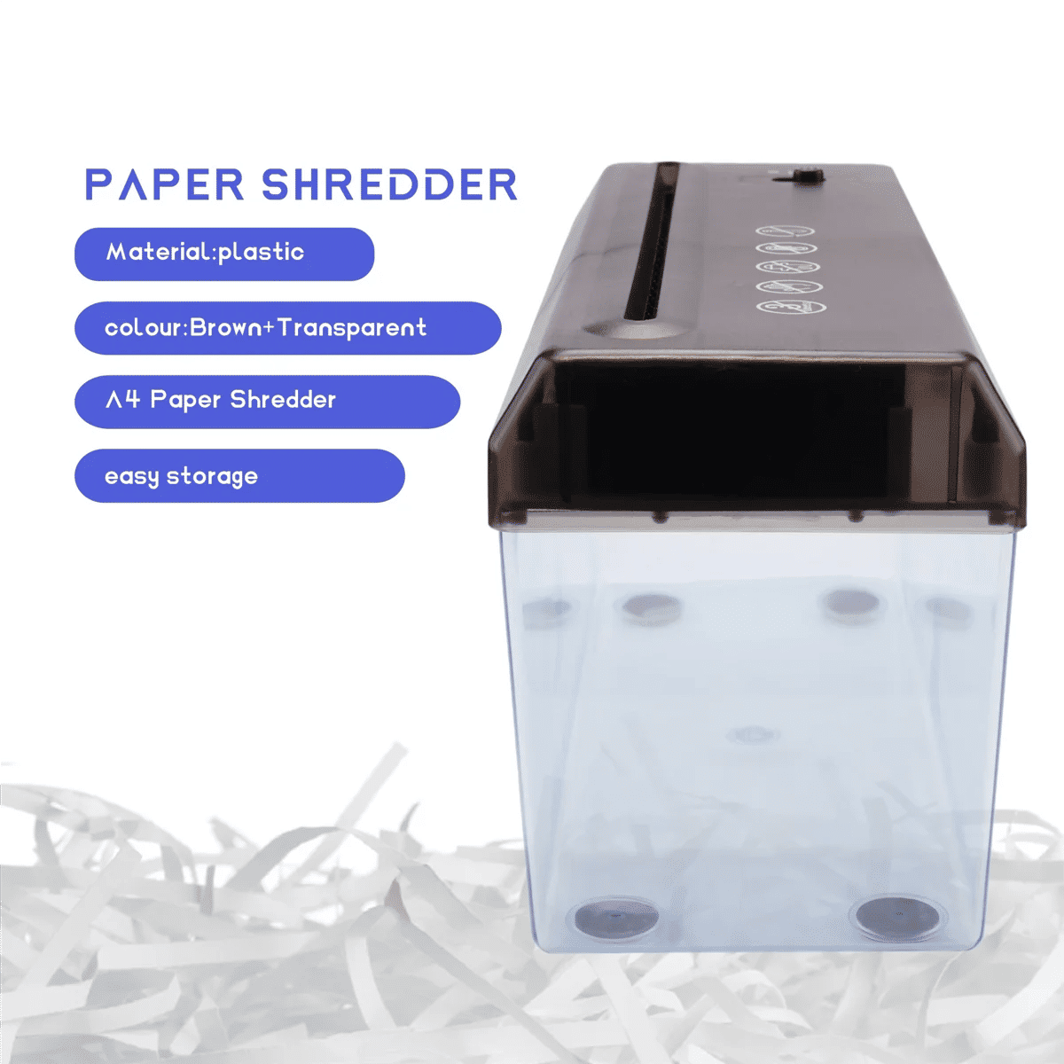 Description Picture 4 of itemUSB Electric Dual Purpose Paper Shredder Desktop Mini Financial Bill A4 Paper Shredder Paper Cutter For Home Office