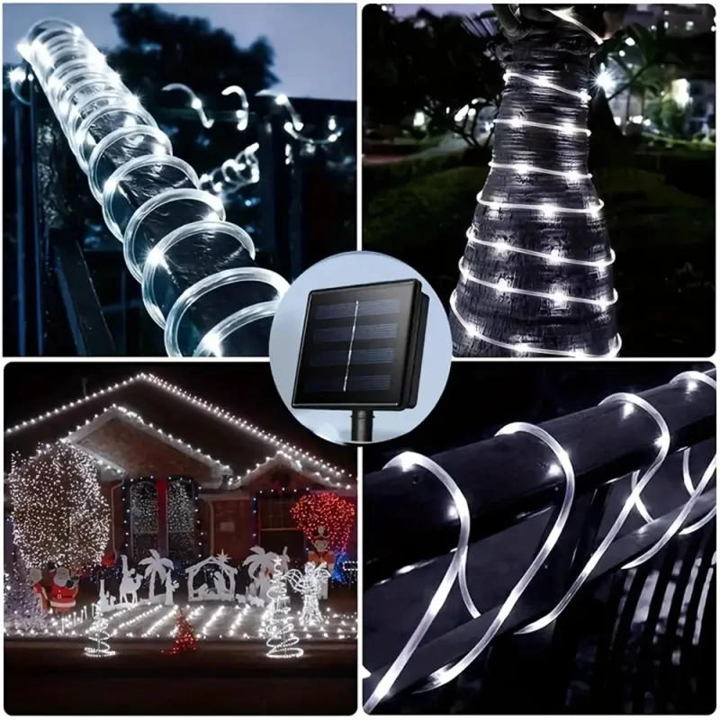 Description Picture 5 of itemSolar Tube String Lights 8 Modes Outdoor LED Copper Fairy String Tube Lights For Christmas Halloween Holiday Decoration Lighting