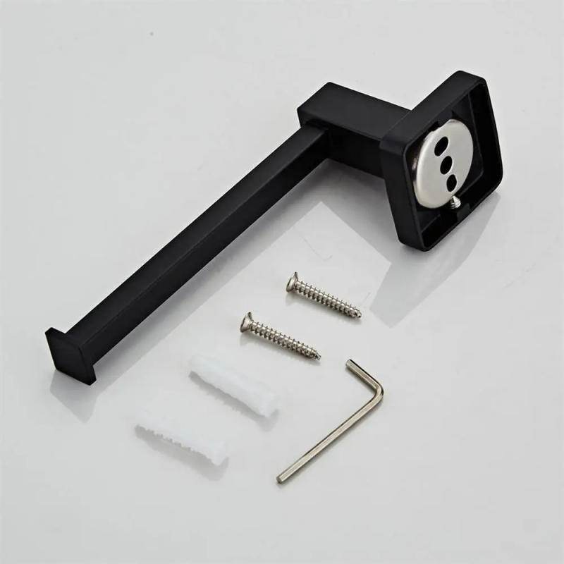 Description Picture 6 of itemTowel Bar Set Multifunctional Bathroom Hardware Set Wall Mounted Black Bathroom Accessory Set Stainless Steel Towel Bar Set