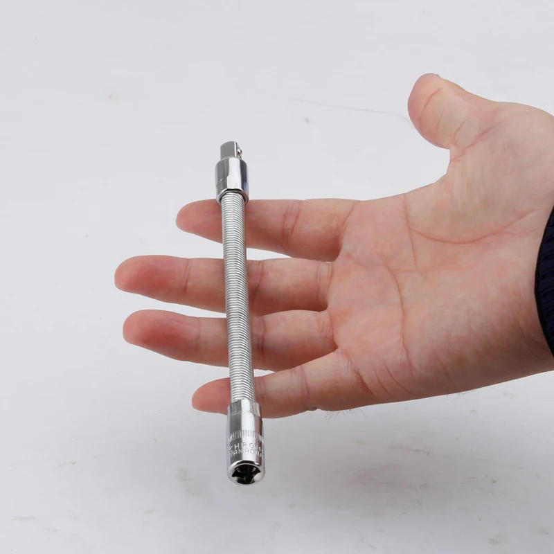 Description Picture 6 of item1/4" Flexible Socket Extension 150mm Ratchet Wrench Sockets Bar Bit Sockets Auto Tools