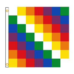 60×90 90x150 120×180CM Wiphala Qulla Suyu Flag Polyester Printed Banner Tapestry For Decor