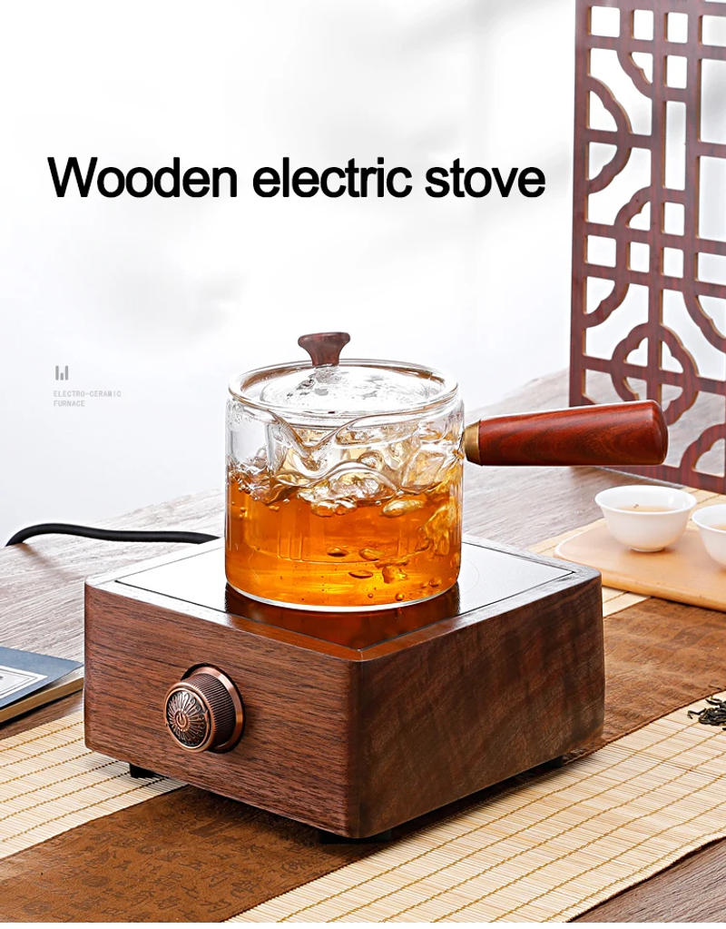 Description Picture 2 of item750W Electric Heater Stove Hot Cooker Plate Tea Maker Multifunction Heating Furnace Water Heater Boiler Wooden Electric Stove