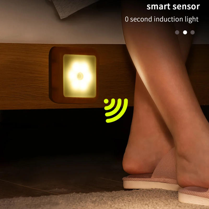 Description Picture 5 of itemLED Motion Sensor Night Light Wireless Under Cabinet Lamp Battery Powered Wall Light Stairs Light Human Body Induction Lamp