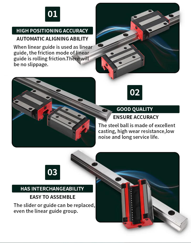 Description Picture 5 of item1PC HGH15CA HGW15CC Slider Block HGH15 CA HGW15CA HGW15CC Match Use HGR15 linear Guide For linear Rail CNC Diy Parts