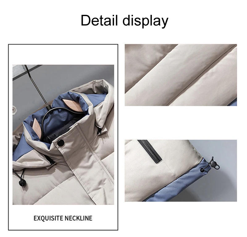 Description Picture 3 of itemFashion Brand Vest for Men 2024 New Autumn Sleeveless Jacket Warm Cotton Thick Coat Male Winter Plus Size Clothing Men Waistcoat