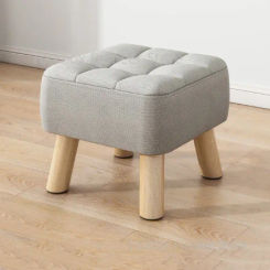 Wood Stools Home Decor Furniture Stool with Soft Sponge ​Small Wooden Stools ​Sofa Ottomans Foot Rest Stools