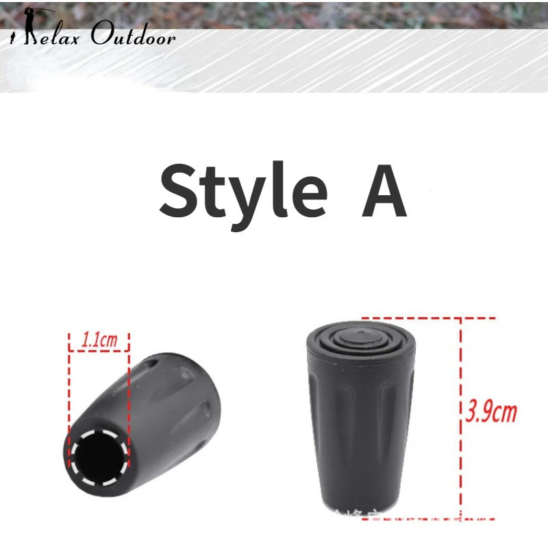 Description Picture 6 of item1Pcs Trekking Pole Nordic Walk Stick Cane Climb Replacement Alpenstock Outdoor Camp Hike Protector Cap Tip Rubber