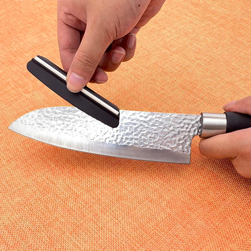 Description Picture 5 of itemProfessional Plastic Angle Guide Sharpening Stone Accessories Kitchen Knife Sharper Blade Sharp Diamond Tools Knife Sharpener