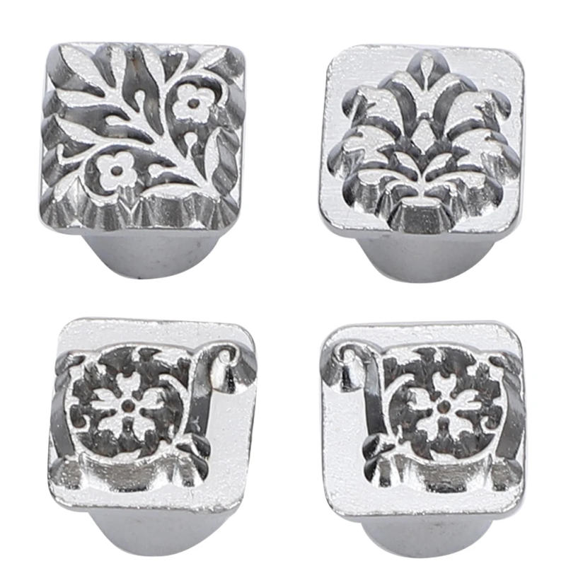 Description Picture 6 of itemDIY Jewelry Marking Flower Pattern Stamps Punch Tool for Leather Craft Belt Bag Craft 12pcs 10mm Zinc Alloy Leathercraft Metal
