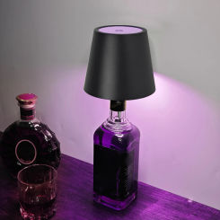 LED Bottle Light Touch Control Wireless Wine Bottle Lamp Outdoor Travel Dining Table Lamp RGB + 3 Color Night Light Room Decor