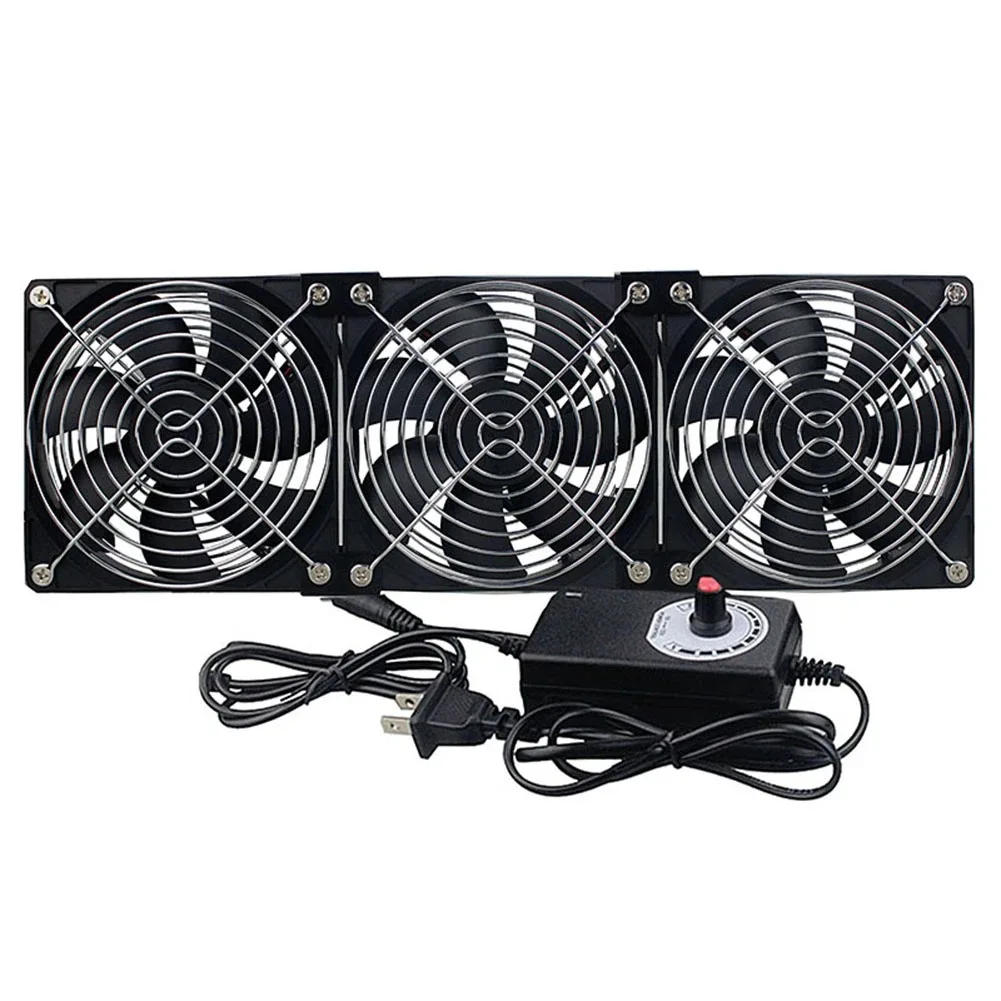 Description Picture 6 of item12CM Large Air Volume Exhaust Fan 110-220V Cabinet Computer Graphics Card Router Cooling Base Adjustable Speed 8 specifications