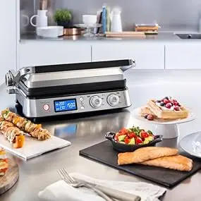 Description Picture 3 of itemCGH1030D Livenza All-Day Grill, Griddle and Waffle Maker Silver Large