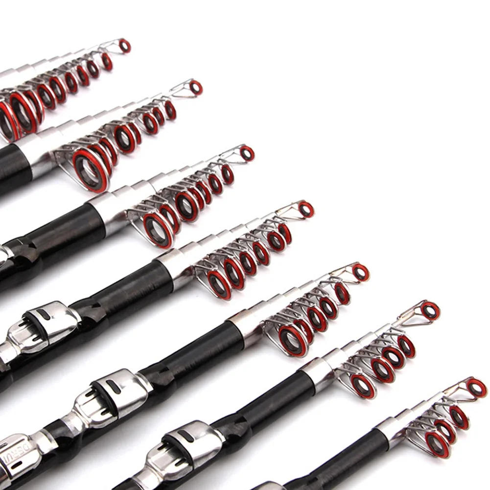 Description Picture 4 of item1~2.3m Telescopic Mini Fishing Rods Super Hard Carbon Steel Rivers Lakes Fishing Rod Portable Sea Pole Fishing Good Accessories