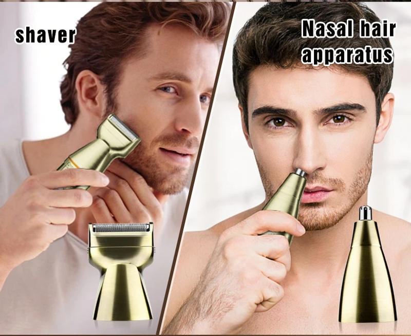 Description Picture 6 of itemAll Metal 5 in 1 Hair Trimmer Men's Multi-function Electric Hair Clipper Household Shaver Shaving Trimmer Washable Grooming Kit