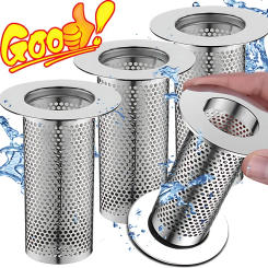 Stainless Steel Floor Drain Filter Mesh Kitchen bathroom Sink Anti-clog Filter Bathtub Hair Catcher Shower Leak Strainer Drains
