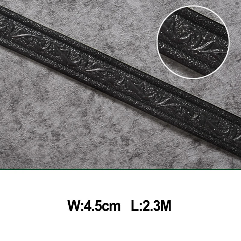 Description Picture 6 of item3D Wall Trim Line Wallpaper Baseboard Waist Line Self-adhesive Skirting Line 2.3m Waterproof Foam Edge Strip Living Room Home De