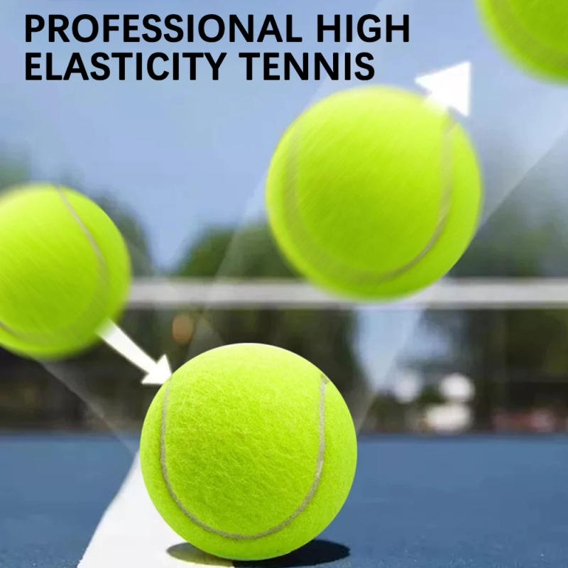 Description Picture 3 of item10pcs Tennis Balls With Mesh Carry Bag Practice Ball High Elasticity Pet Dog Playing Balls Outdoor Sports For Tennis Training