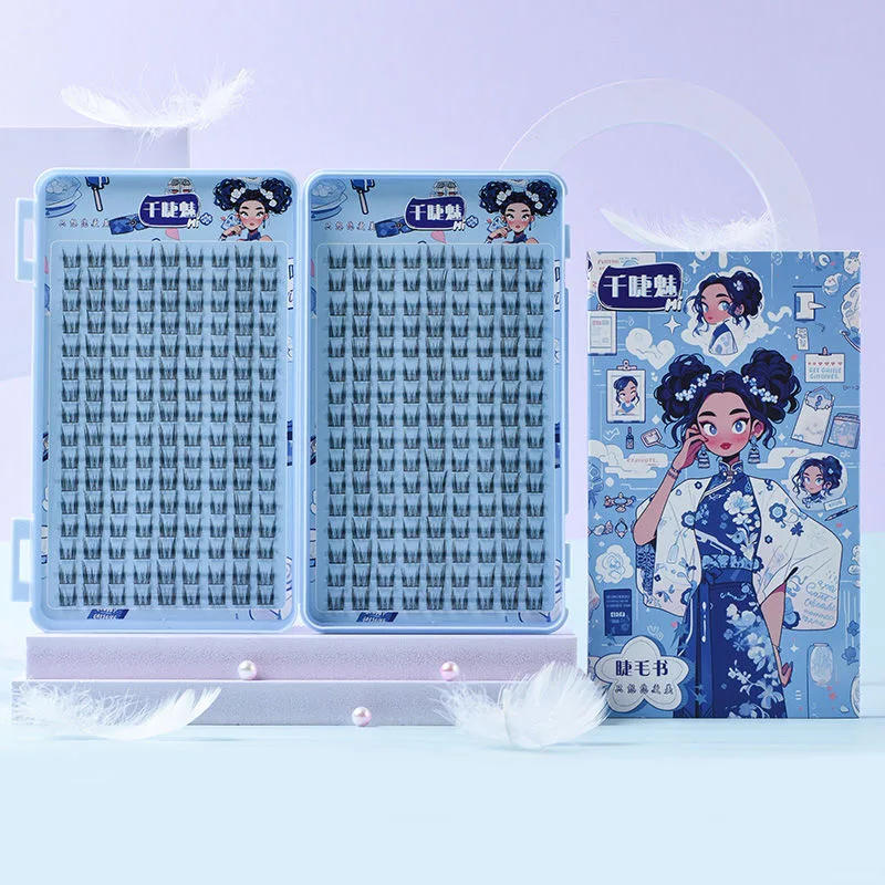 Description Picture 4 of itemLarge Capacity Voluminous False Eyelashes Fluffy Wispy Natural Reusable Lash Easy Application Manga Eye For Daily Use 11-13mm