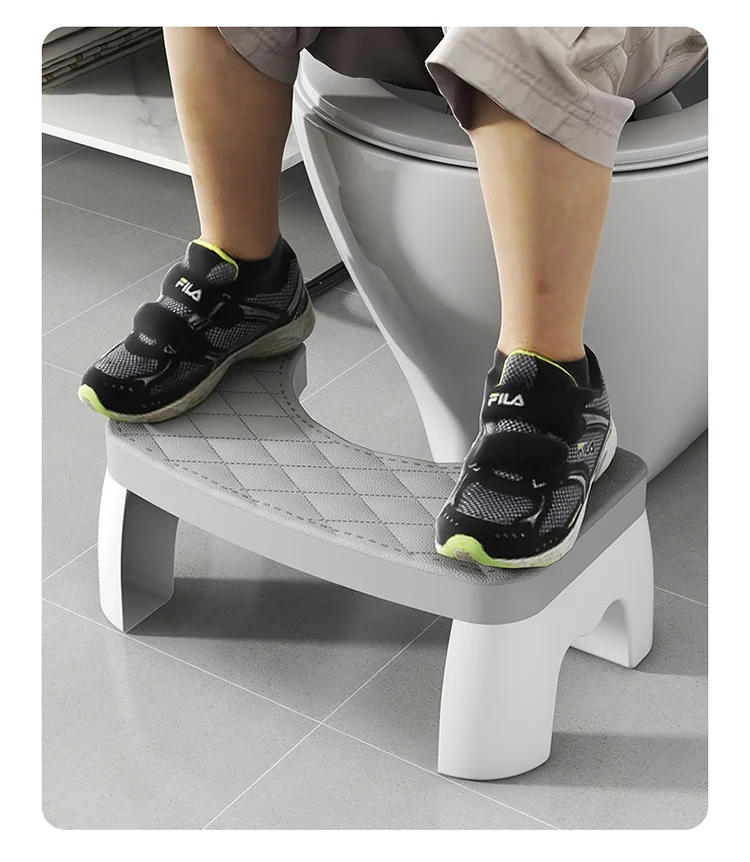 Description Picture 6 of item1PCS Toilet Squat Stool Non-slip Toilet Footrest Seat Furniture Kid Footstool Home Adult Removable Portable Bathroom Accessories