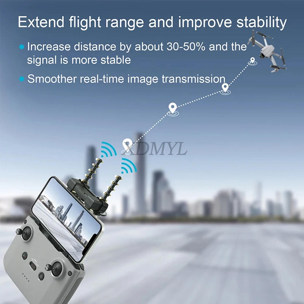 Description Picture 6 of itemYagi Antenna Extended Range Signal Booster Amplifier For DJI RC N1/RC N2/RC N3/RC N1C Mini 4 Pro/Air 3S/Mini 4K/Neo Universal