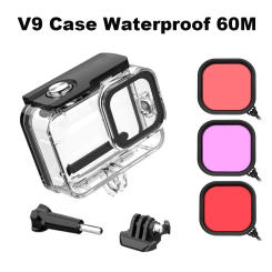 cerastes V9 action camera waterproof housing 60M waterproof housing detachable waterproof box diving filter