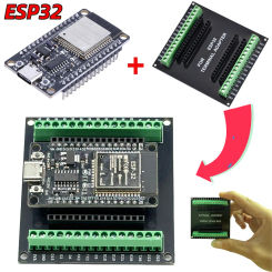 ESP32 Development Board with IPEX Port Expansion Board Kit ESP32-WROOM-32U Bluetooth WiFi Module Type-C 30 pin CP2102 ESP-32