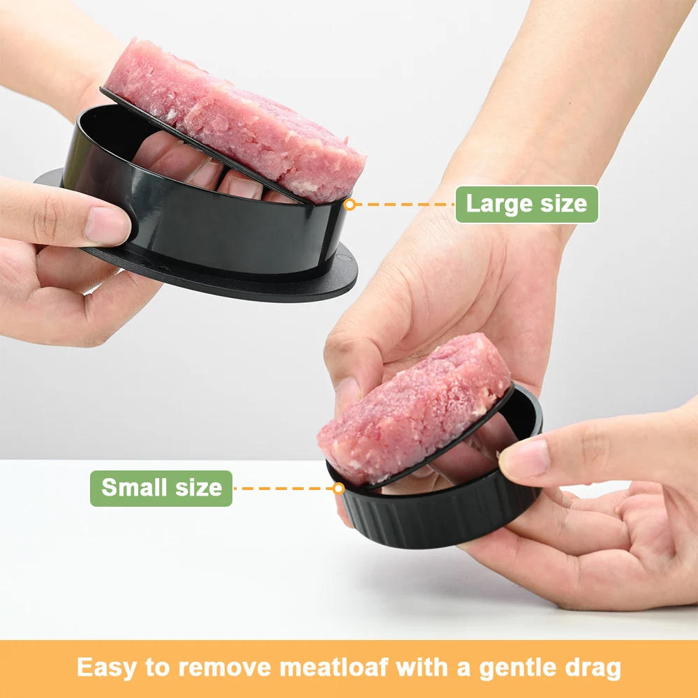 Description Picture 3 of itemHamburger Meat Press Maker ABS Round Shape Non-Stick Stuffed Burger Patties Beef Grill Pie Press Mould Maker Kitchen Accessories