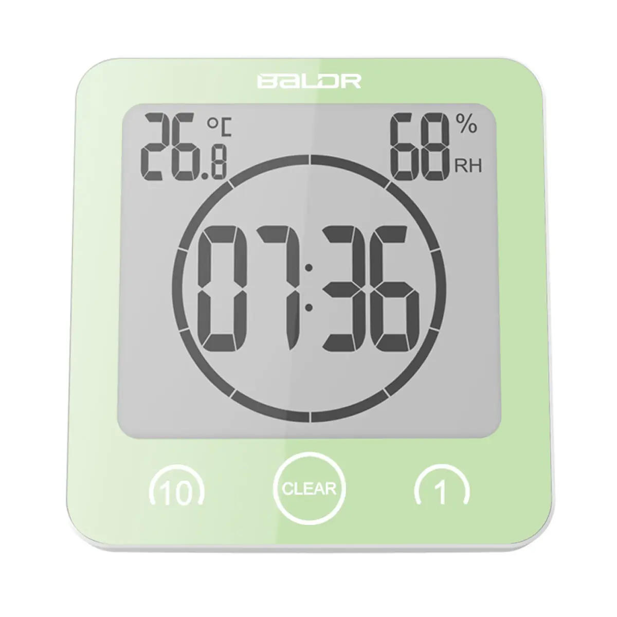 Description Picture 5 of itemDigital Shower Clock with Timer, Waterproof, Bathroom Clock Displays Time and Temperature, Battery Operated
