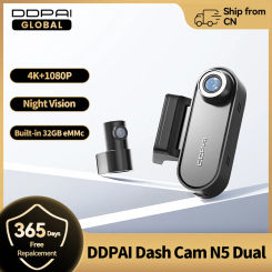 DDPAI 4K Dash Cam N5 Dual Front and Rear 4K Ultra HD Resolution AI Dash Camera NightVIS ADAS GPS  Auto record