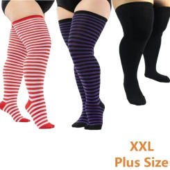 Women Plus Size Socks XXXL Over Knee Thigh Sock Oversized Knee High Socks Stockings Women Leg Warmers
