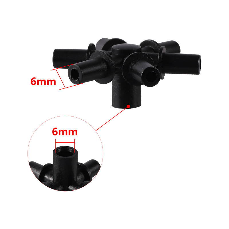 Description Picture 4 of item30Pcs 6Mm Interface 4/5/6/7 Way Multiple Multi-joint Hose Diverter Water Connector Garden Irrigation Pipe Connection Accessories