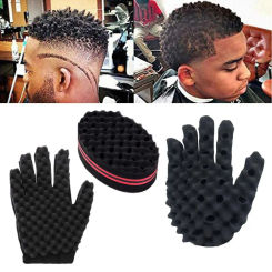 Hair Sponge Gloves Hair Glove 2Pcs Gloves Hair Sponge Glove Set for