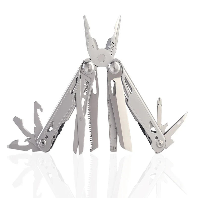 Description Picture 2 of itemMultitool Pliers Durable Metal with Sharp Blade Multi-Tool with Regular Pliers Wire Cutter Screwdrivers Scissors for Outdoor Use