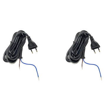 2X Replacement Power Cord For Wahl 8147 8466 8467 Hair Clipper Cable Hair Trimmer Part DIY Accessory EU Plug