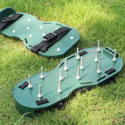 Garden Nail Shoes Grass Loose Soil Tool Grass Spikes Grass Shoes Self-Leveling Epoxy Grass Cultivator Lawn GrassSpikes Shoes