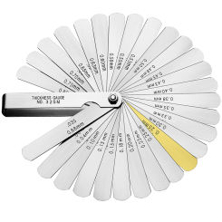32 Blades Metric Feeler Gauge 0.04-0.88mm Thickness Gages Gap Filler Feeler Gauges Woodworking Measuring Tools