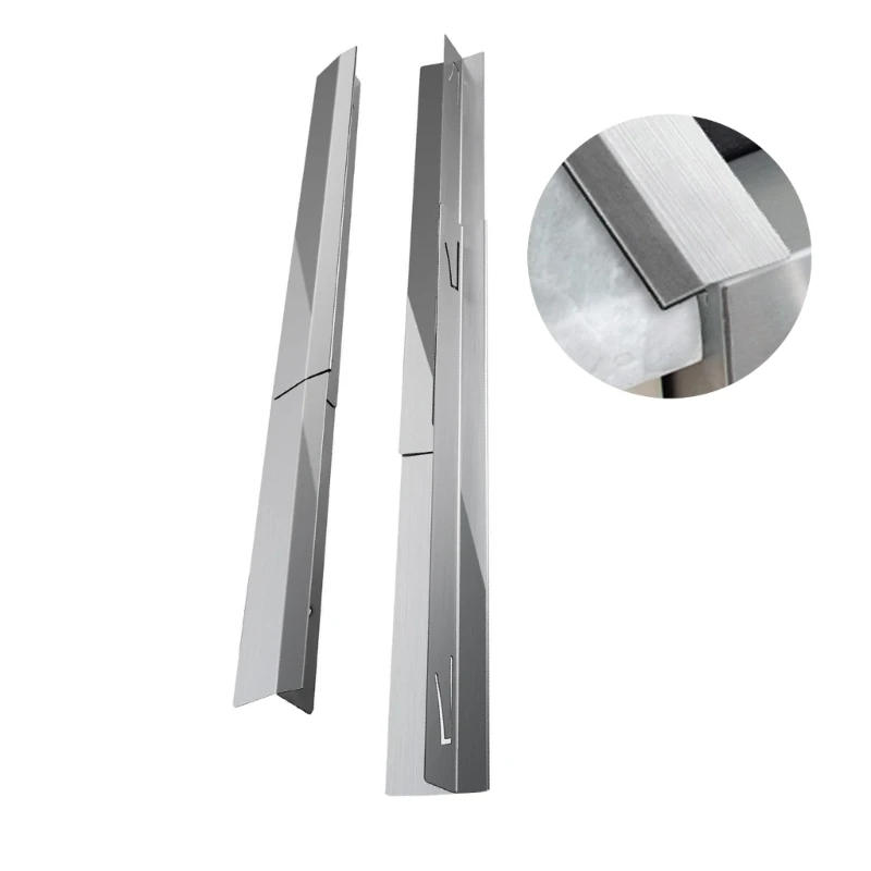 Description Picture 6 of itemStove Gaps Covers Stainless Steel Gaps Cover Cooktop Trim Stove Gaps Guards 13.8-27.5'' Adjustable Heat Resistant Gaps