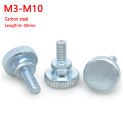 M3 M4 M5 M6 M8 M0 GB834 Knurled Blue Zinc Step Head Hand Tighten Thumb Screw Curtain Wall Glass Lock Thumb screw