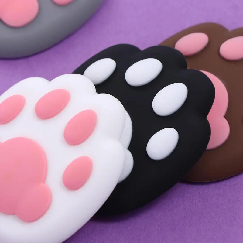 Description Picture 5 of item2Pc Cartoon Wall Protector Door Crash Pad Cat Claw Silicone Door Stopper Shockproof Guard Door Handle Bumper Cabinet