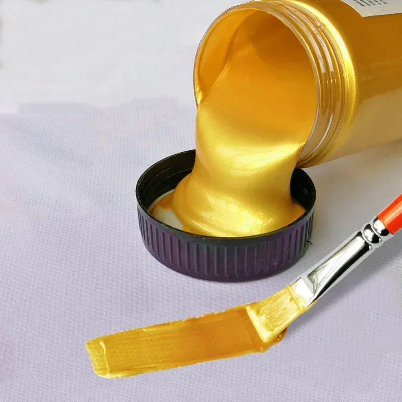 Description Picture 3 of item60ml Gold Paint Metallic Acrylic Paint,waterproof Not Faded for Statuary Coloring DIY Hand Clothes Painted Graffiti Pigments