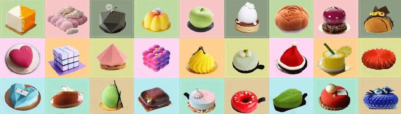 Description Picture 2 of itemFlat Round Silicone Pastry Cake Mold for Chocolate Mousse Jelly Pudding Pastry Ice Cream Dessert Bread Bakeware Pan Tools