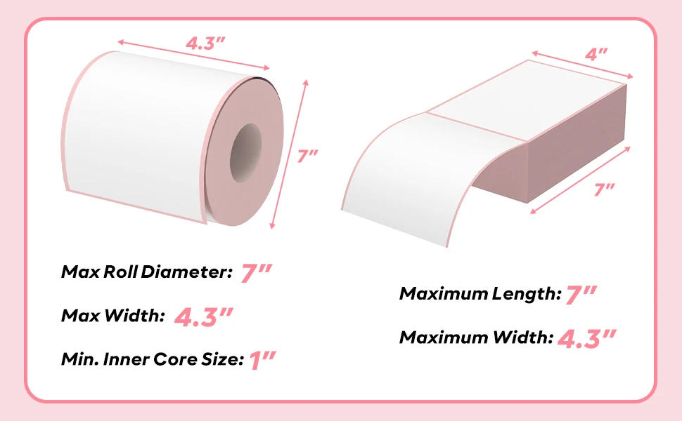 Description Picture 3 of itemPhomemo Label Holder Thermal Label Holder for Rolls and Fanfold Labels Shipping Label Stand Desktop Printer Accessory Supplies