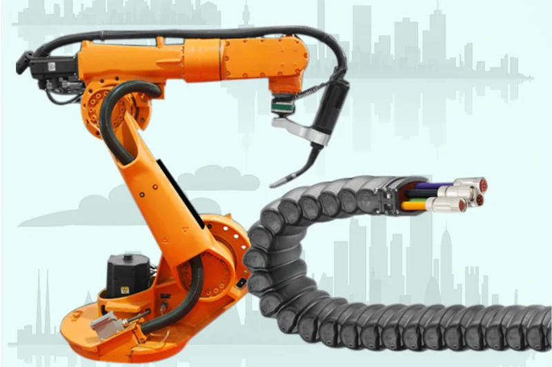 Description Picture 3 of itemTRVVP 3 cores * 0.15mm², high-flexible shielded drag chain, driving cable, robot arm, coding flexible signal wire