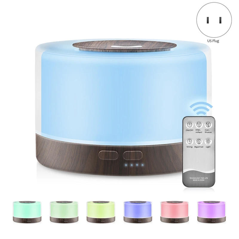 Description Picture 3 of item500ML Aromatherapy Diffuser Air Humidifier With LED Light Room Ultrasonic Cool Mist Aroma Essential Oil Diffuser
