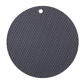 grey round mat
