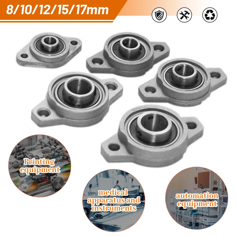 Description Picture 5 of item1Pc KFL001 KFL003 KFL08 Pillow Block Bearing Thrust Bearing Zinc Alloy Mounted Block Cast Housing Insert Linear Bearing Shaft