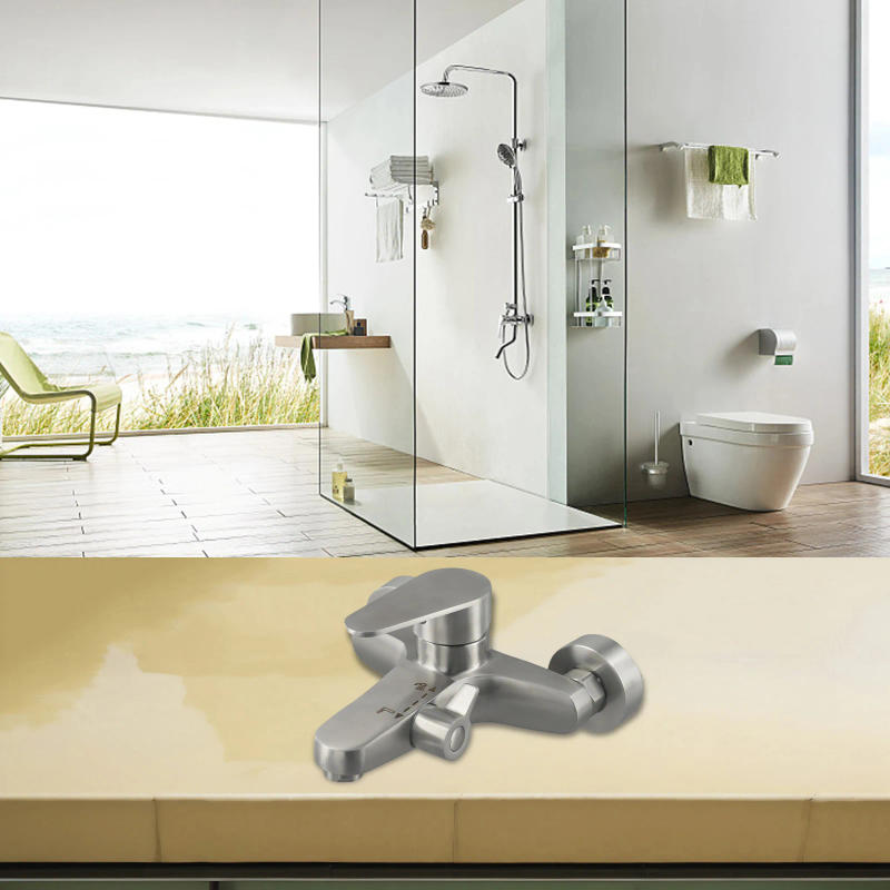 Description Picture 5 of item1pcs G1/2 Inlet Wall Mounted Bathroom Shower Faucet Stainless Steel Mixer Tap Hot And Cold Bathroom Mixer Accessories