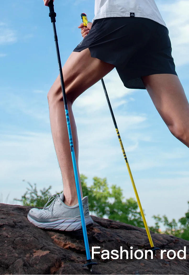 Description Picture 4 of itemAONIJIE E4210 Newest 110CM 120CM Ultralight Folding Carbon Fiber Hiking Pole Straight Walking Sticks For Trail Running Climbing