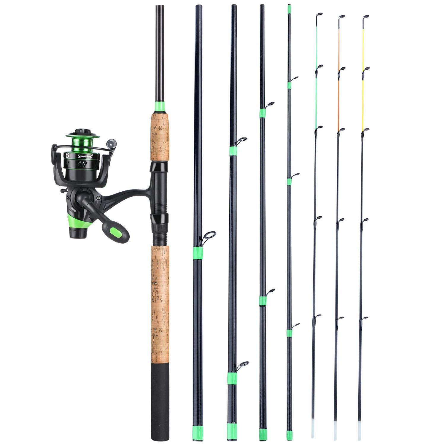 Description Picture 3 of itemSougayilang 3.0m Carp Fishing Combo L M H Power Feeder Rod and Spinning Reel with Free 500m Nylon Line Full Kit Pesca